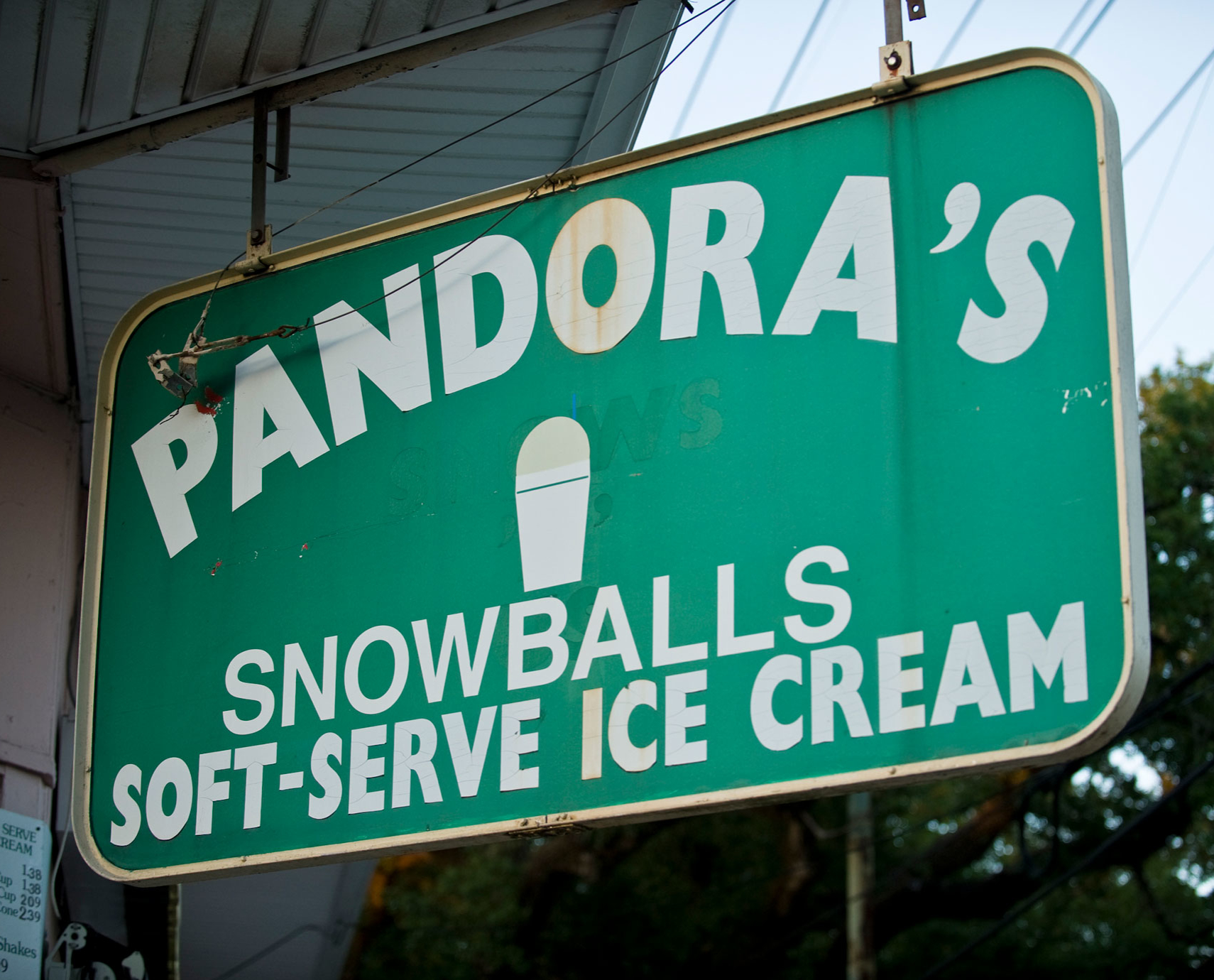 Pandora's Snowballs and Softserve Ice Cream