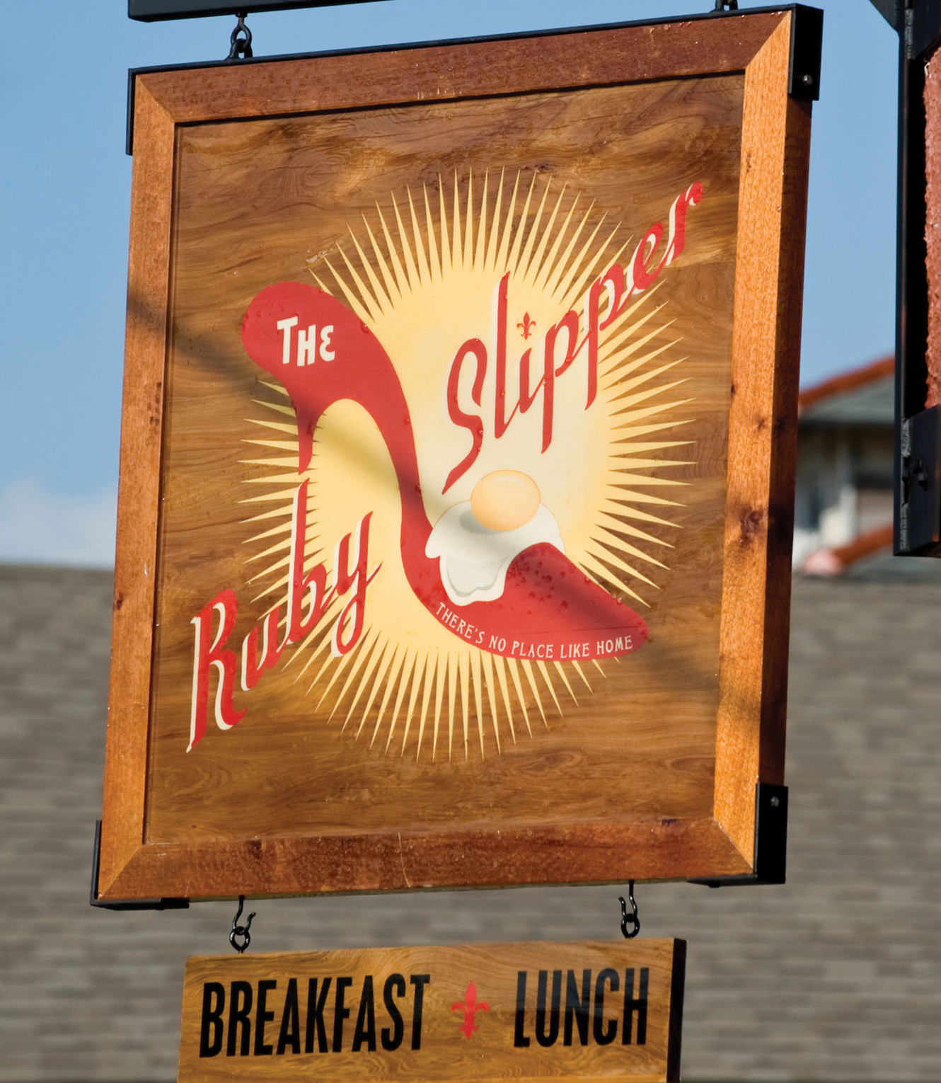 The Ruby Slipper breakfast and lunch restaurant sign in New Orleans